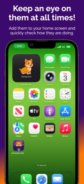 Pocket Pet app screenshot